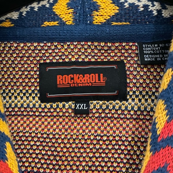 Powder Creek Outfitters / Rock and Roll Denim men’s cardigan sweater XXL - Picture 3 of 8